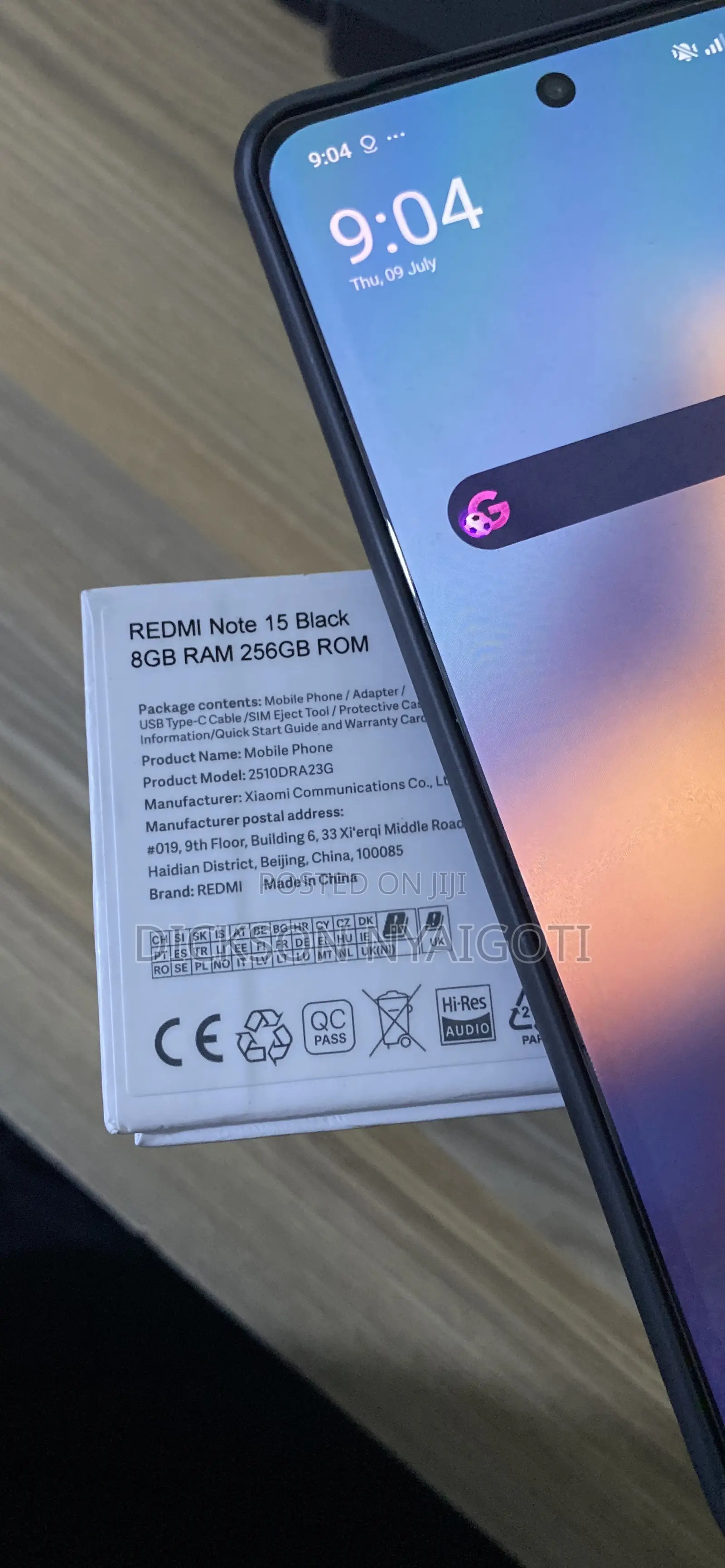 Xiaomi Redmi Note 15 256 GB Black