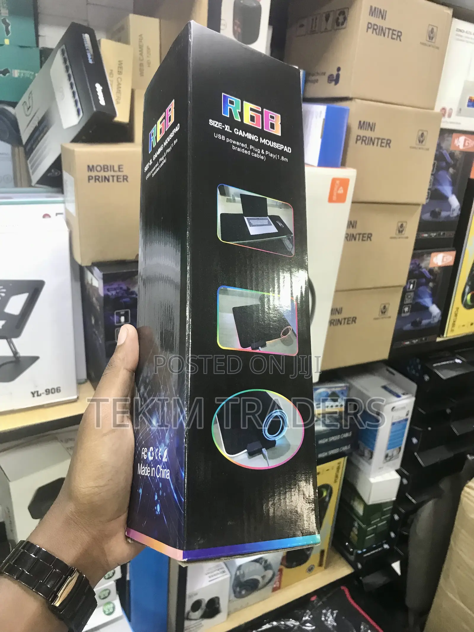 Xl RGB Gaming Pad Usb Powered 14 Effects 1.8m Braided Cord