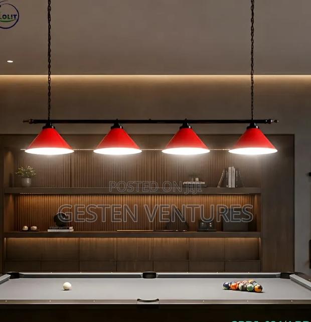 Generic Billiard Pool Table Light 4 Lights - main view