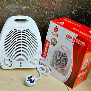 Nunix 2000w Fan Heater – Adjustable Thermostat, Cool/Warm/Hot Air