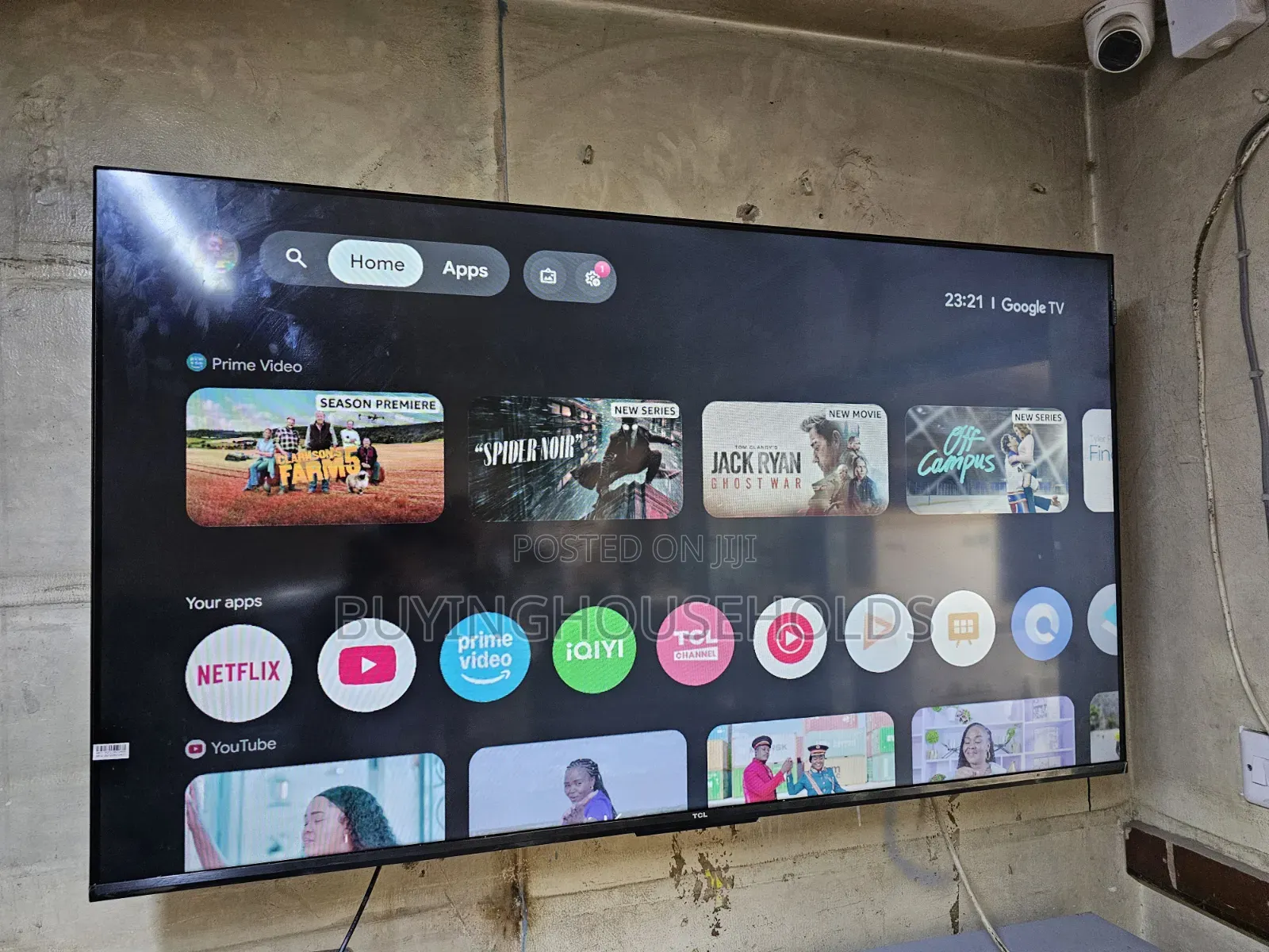 TCL 50" Frameless Google Tv,Used