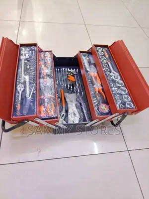 Ions
Professional 128 Mechanic Tool Set With 5-Drawer Metal Toolbox