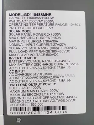 Hepu 11kwh Hybrid Inverter High Frequency 48v