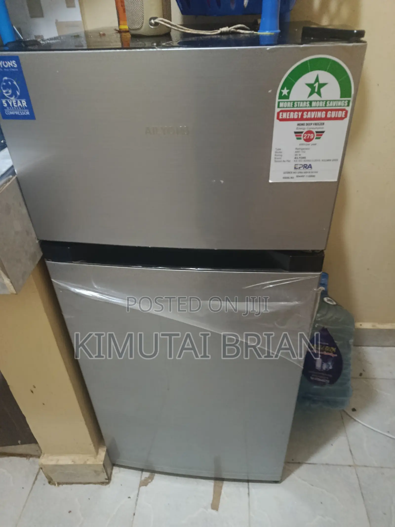Ailyons 112l Double Doore With Freezer Plus Ailyons Warm Water Dispens