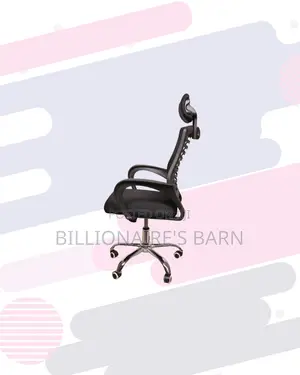 Secretarial Mesh Chair With Headrest for Boardroom Ready Seating