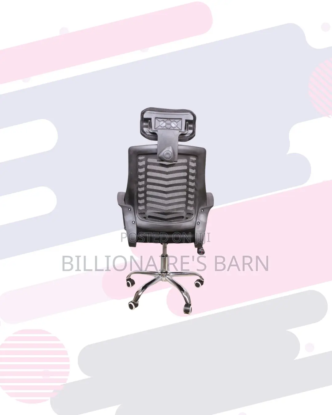 Secretarial Mesh Chair With Headrest for Boardroom Ready Seating