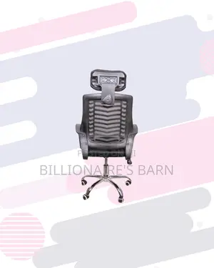 Secretarial Mesh Chair With Headrest for Boardroom Ready Seating