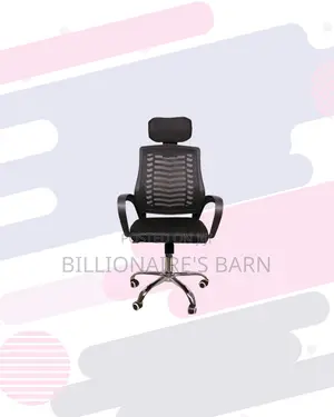 Secretarial Mesh Chair With Headrest for Boardroom Ready Seating