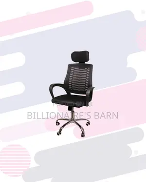 Secretarial Mesh Chair With Headrest for Boardroom Ready Seating