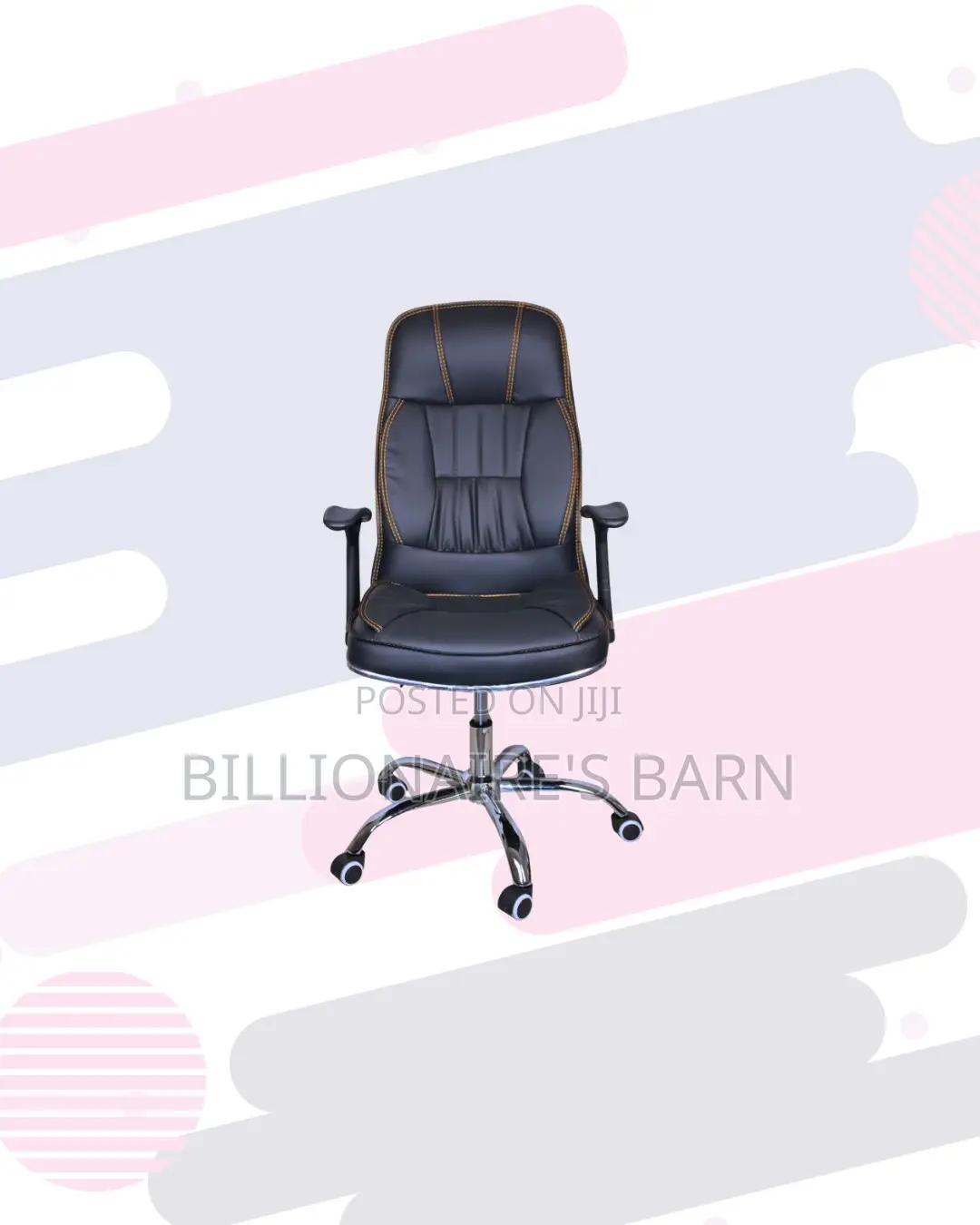 Leather Office Chair High Back for Cool Breathable Comfort