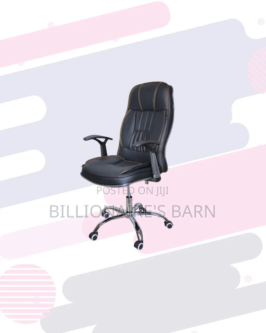 Leather Office Chair High Back for Cool Breathable Comfort