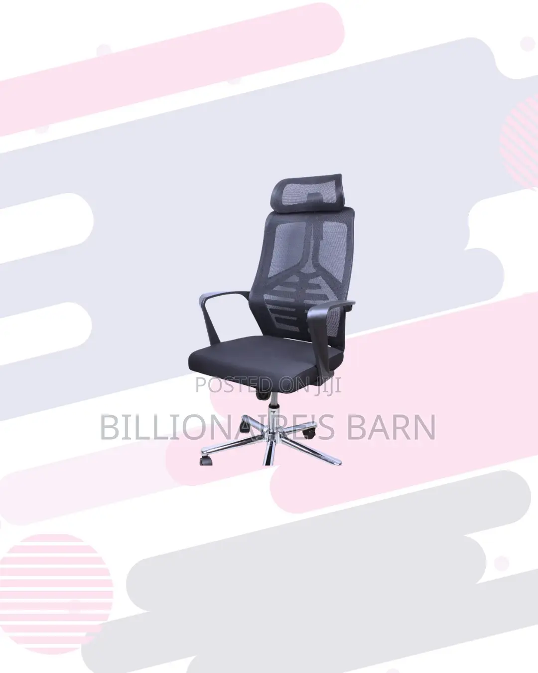 High Back Mesh Office Chair Support for Cool Breathable Comfort
