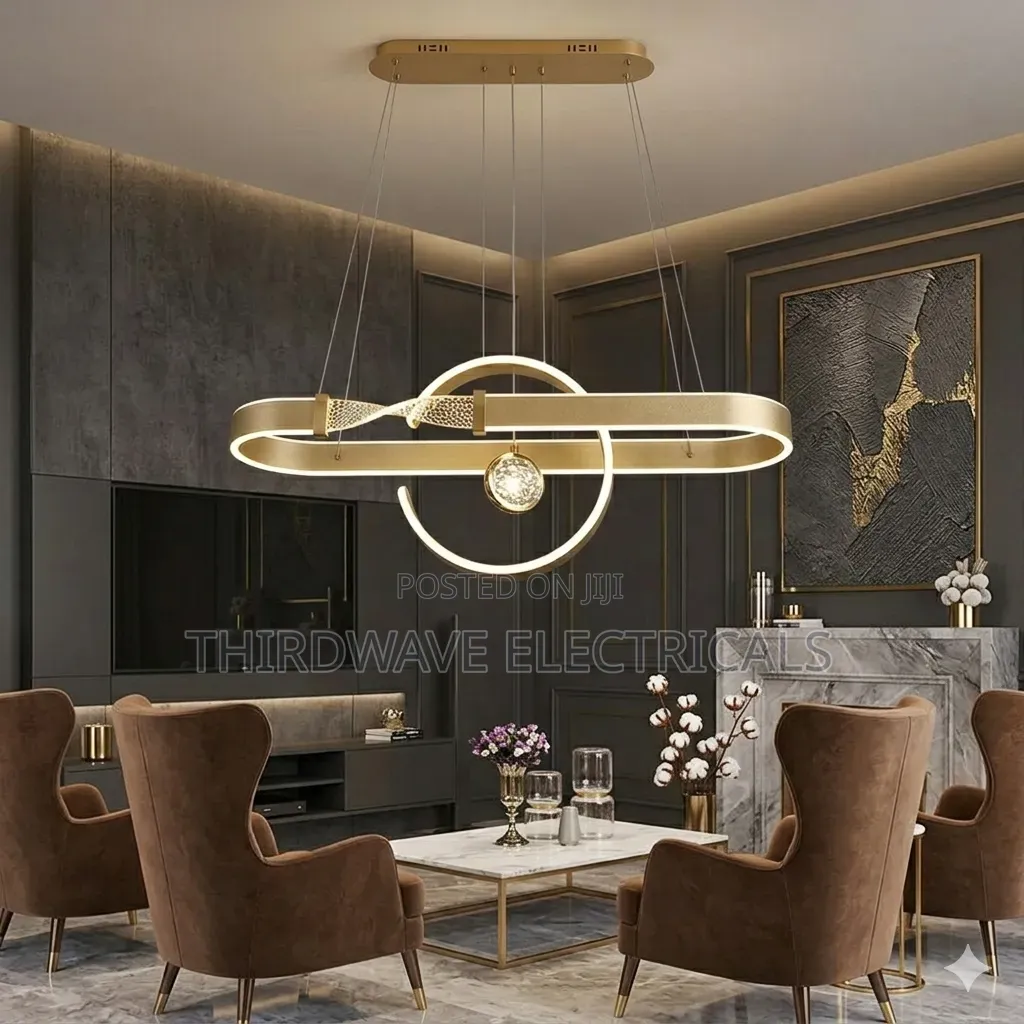 Elegant Unique Modern Tricolor Led Chandelier Pendant Light V54
