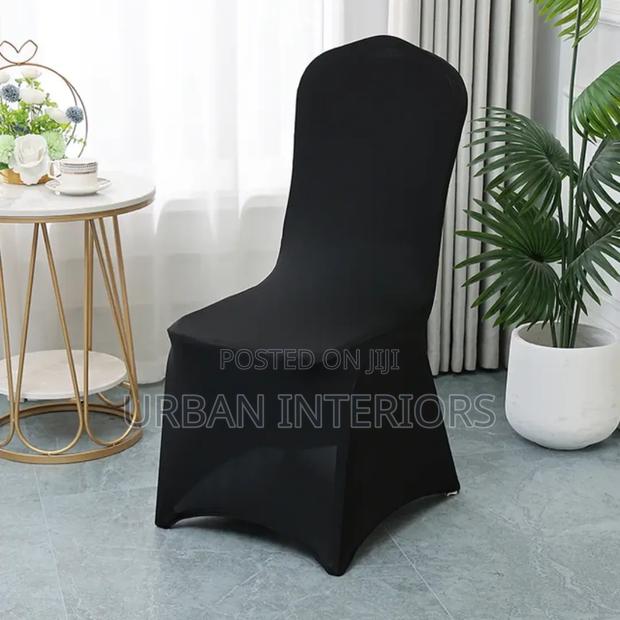 Black Heavy Spandex Chair Covers Spand X Chair Covers - thumbnail 2