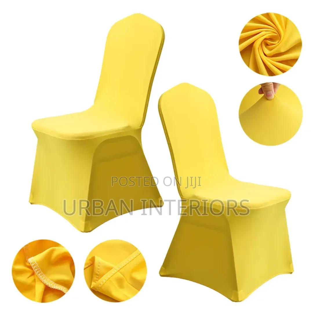 Yellow and White Wedding Chair Covers Wedding Chair Covers