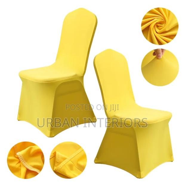 Yellow and White Wedding Chair Covers Wedding Chair Covers