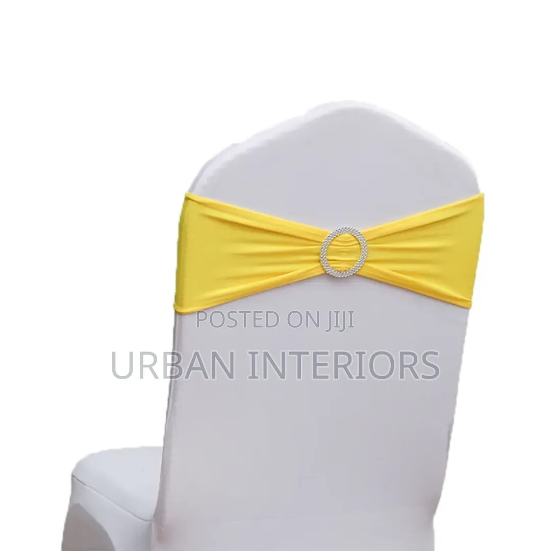 Yellow and White Wedding Chair Covers Wedding Chair Covers
