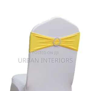 Yellow and White Wedding Chair Covers Wedding Chair Covers