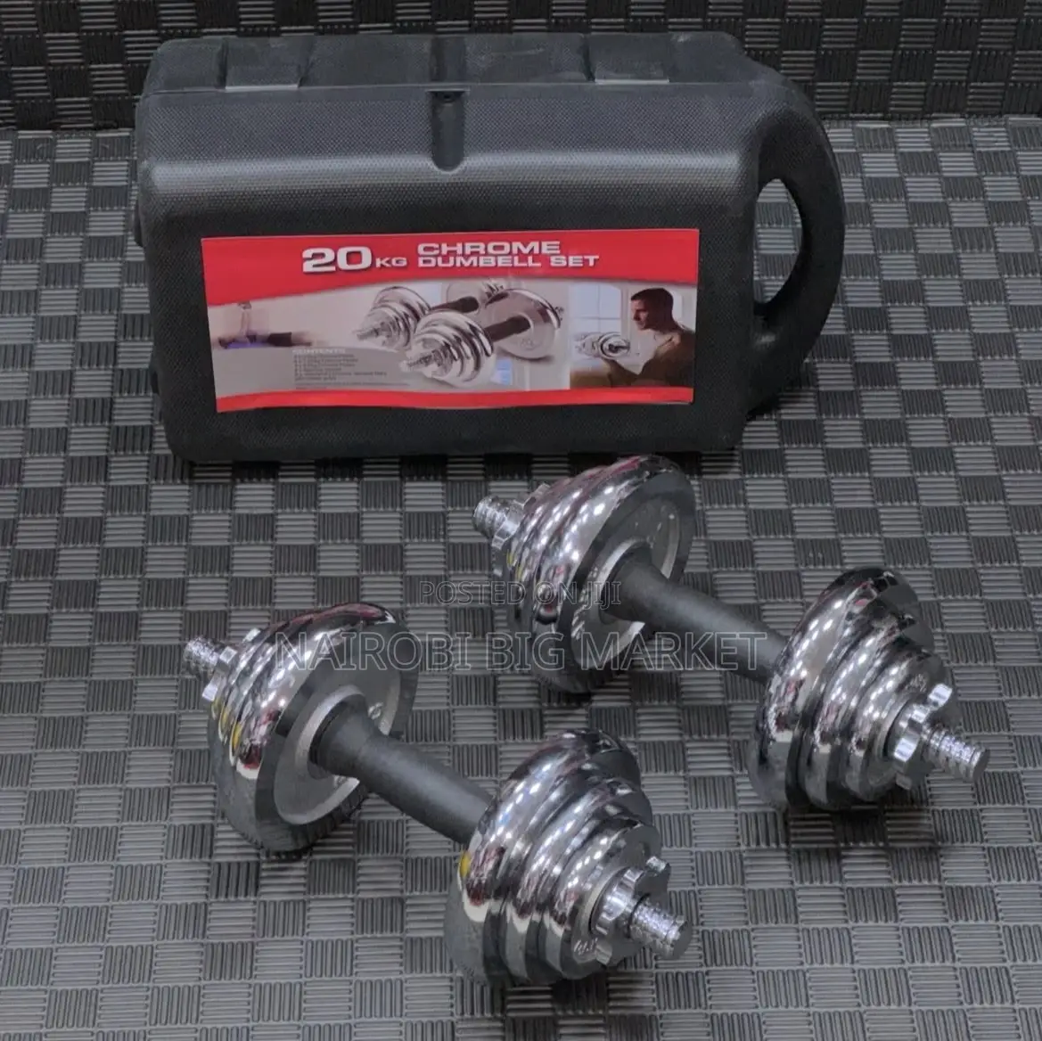 Adjustable 20kg Chrome Dumbbell
