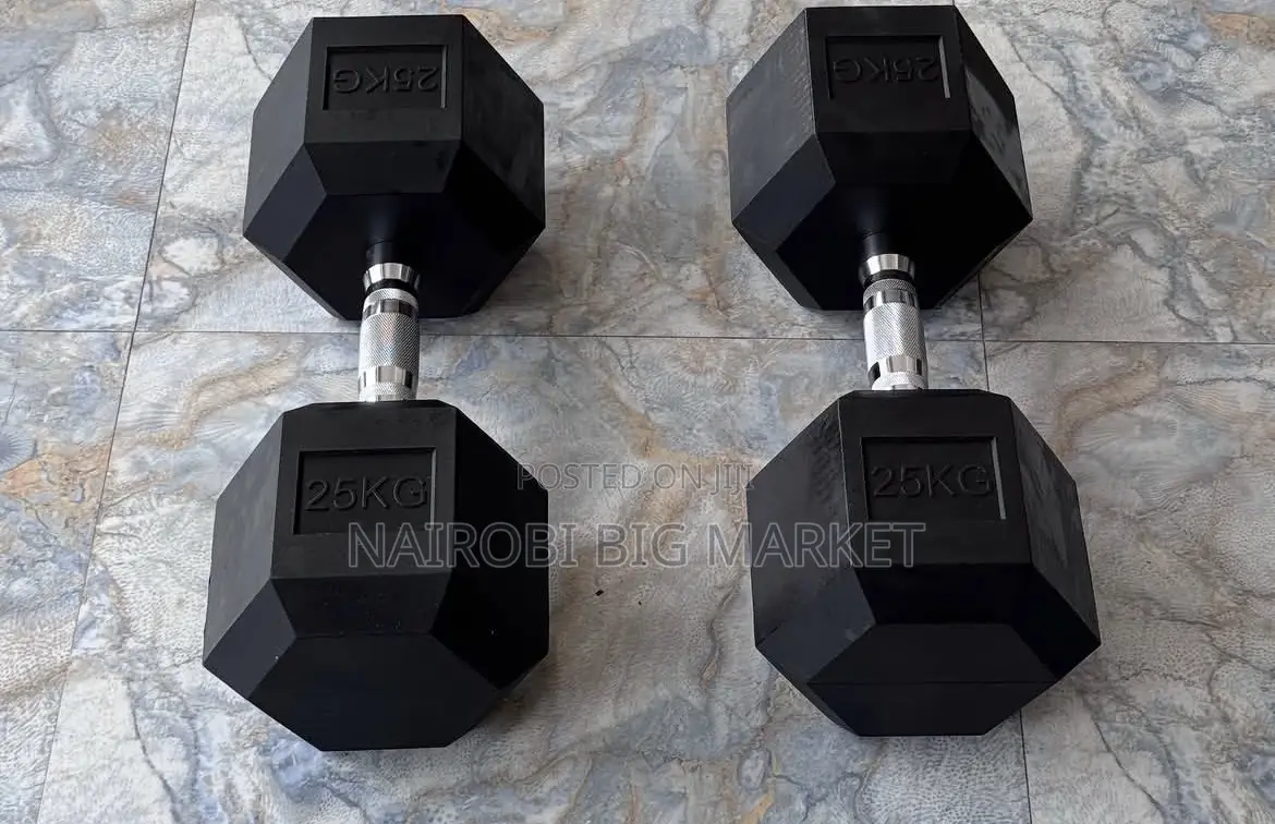 25kg Hexagonal Dumbbell