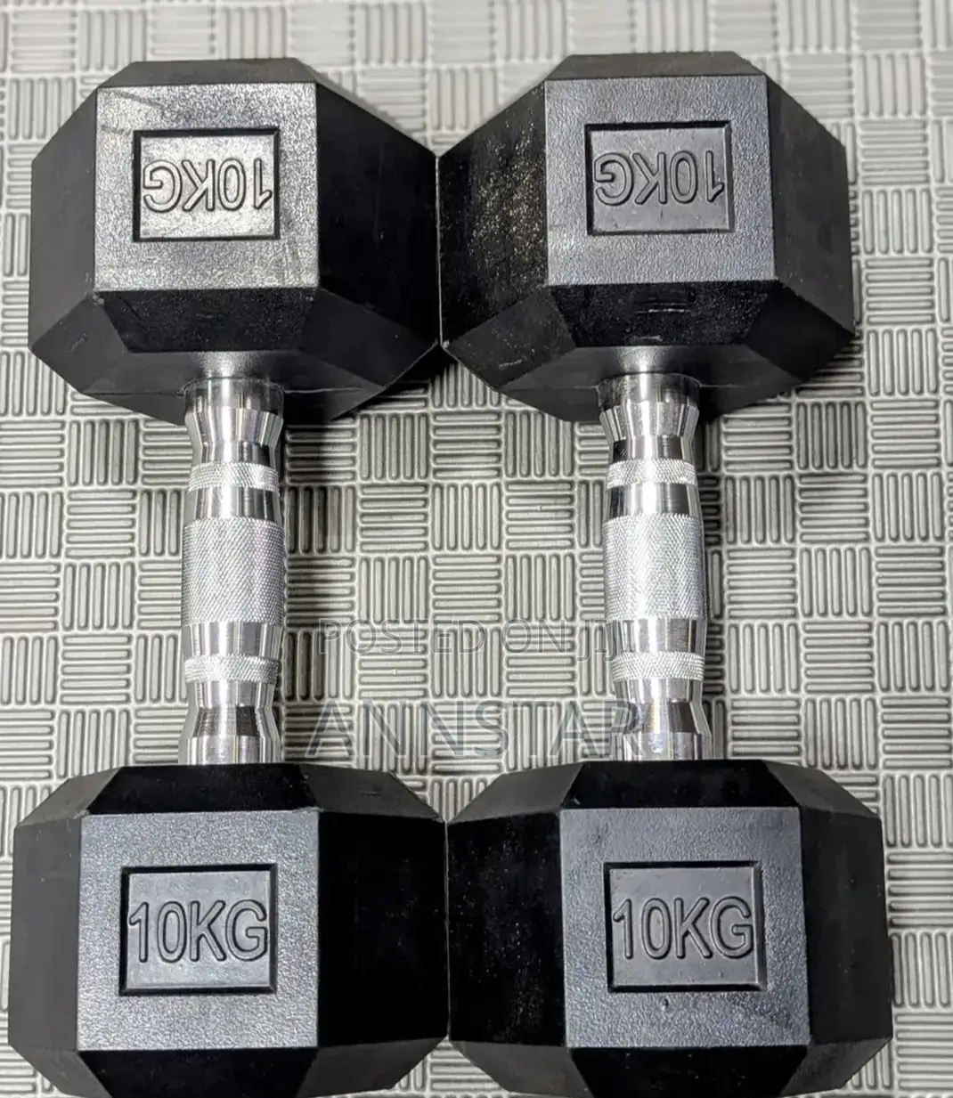 10kg Hexagonal Dumbbell