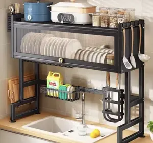 Best Quality 1 Layer Over The Sink With Glass Acrylic Cover Size 65cm