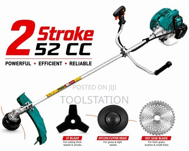 Brush Cutter 2 Stroke Gasoline 52cc 2000w With Accessories