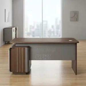 Office Desk; 1.4m Executive Office Desk With Built-in Storage
