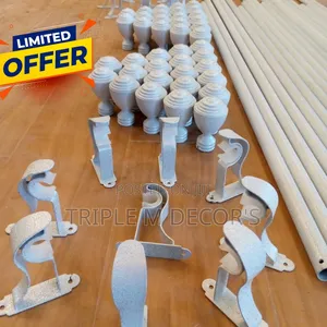 Quality Heavy Guage Juakali Curtains Rod's