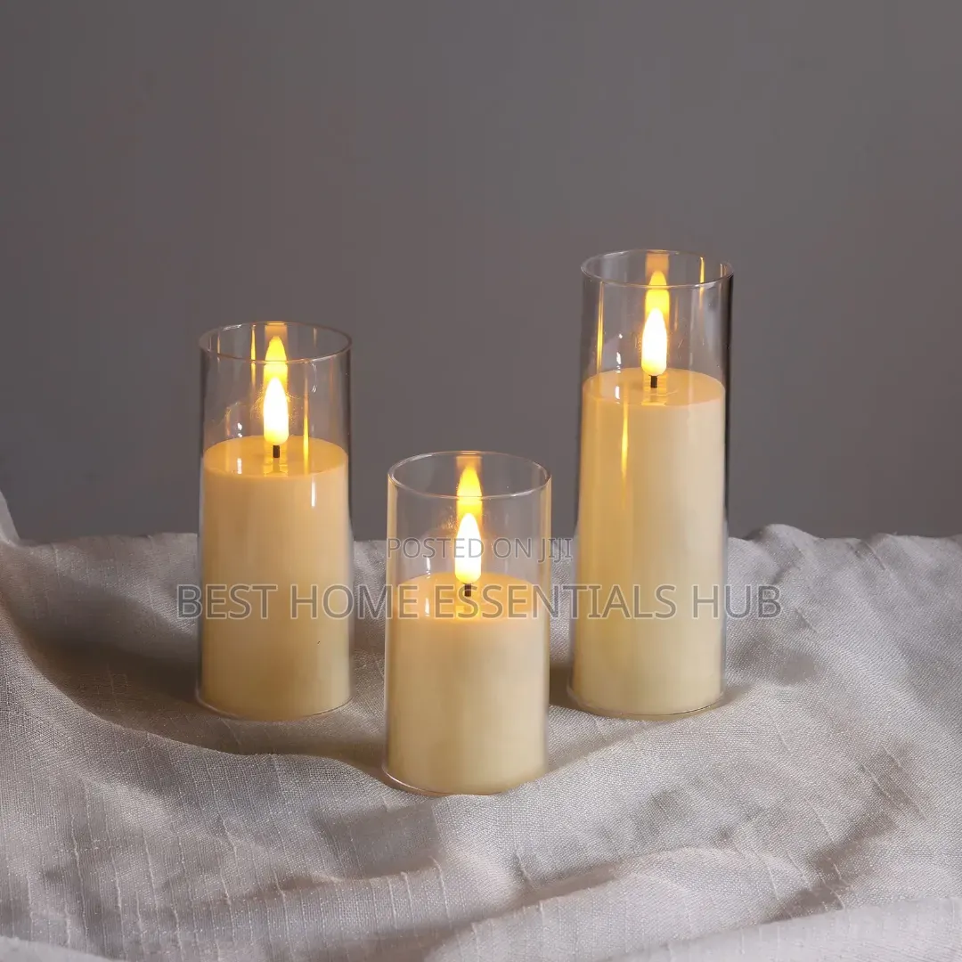 *3pcs Set Led Candles With Remote