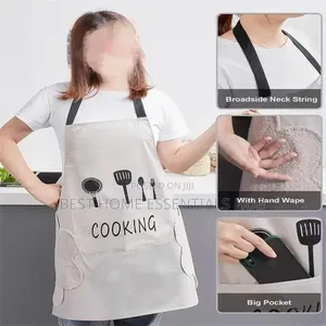 Kitchen Apron With Hand Wipe Pockets