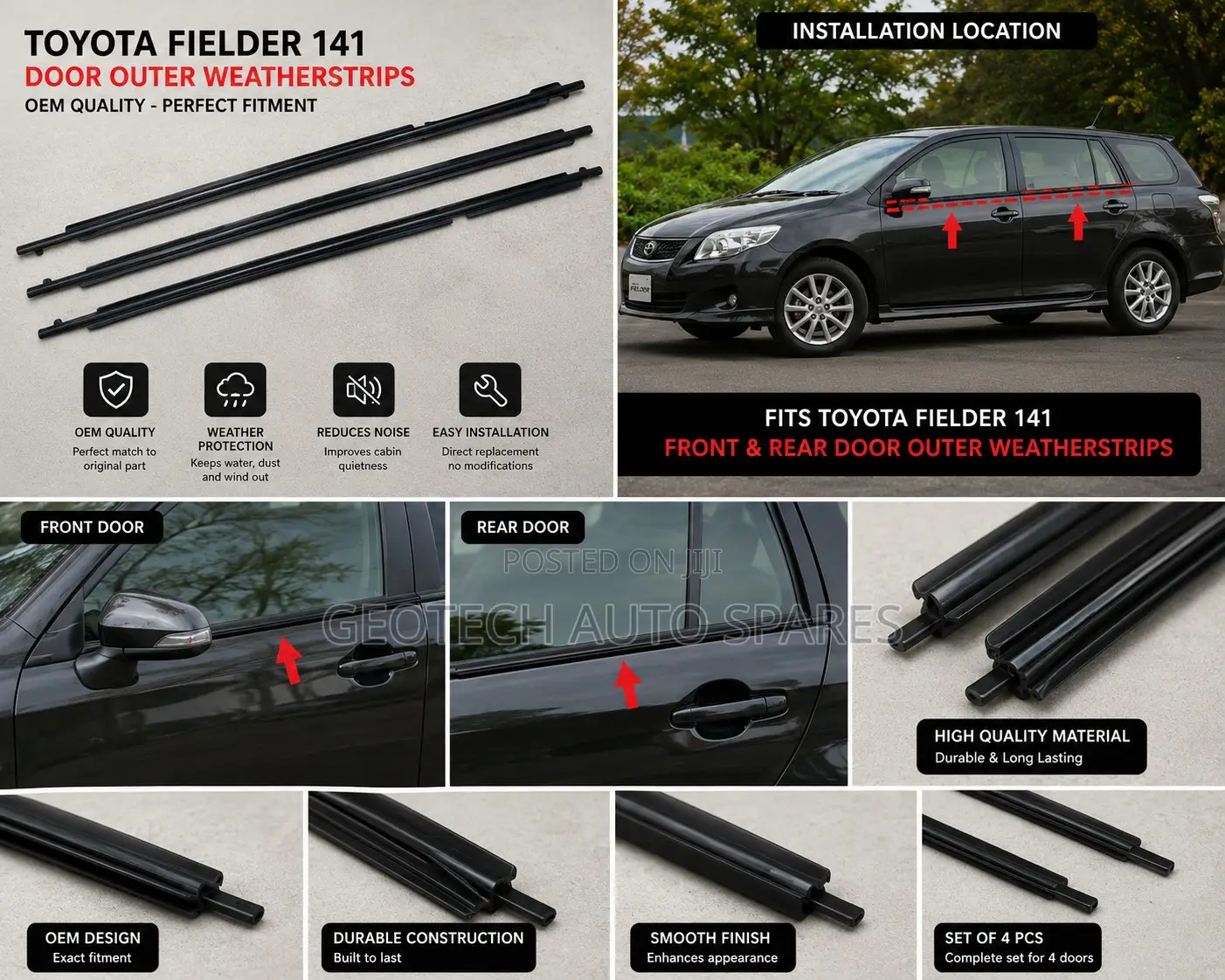 Axio/Fielder 141 Weatherstrips