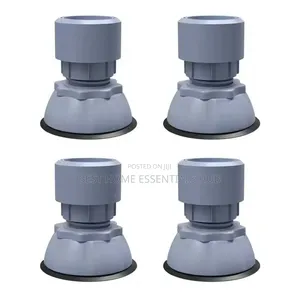 *4pcs Adjustable Washer Fridge Foot Pads-black Grey