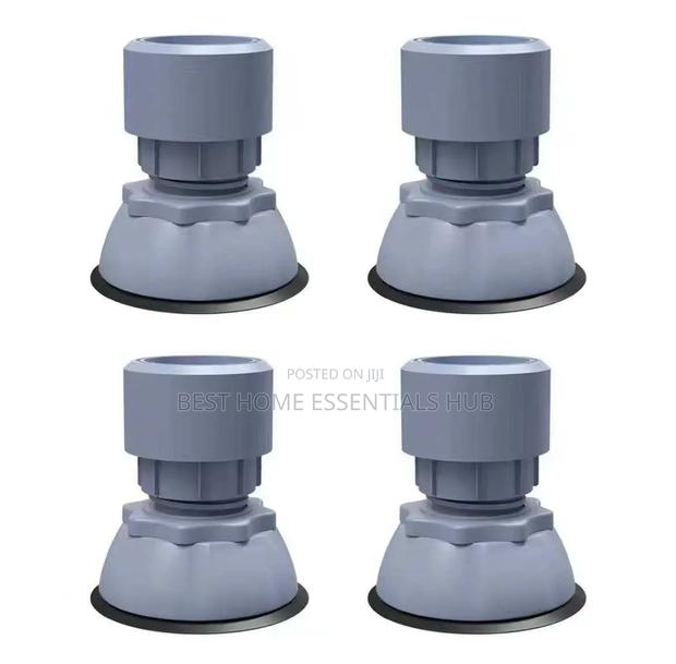 *4pcs Adjustable Washer Fridge Foot Pads-black Grey - thumbnail 3