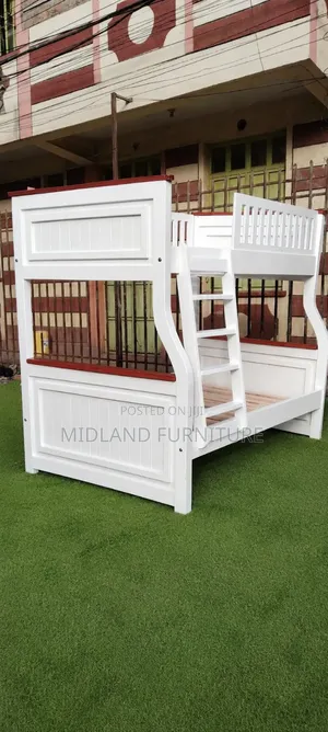 Wooden Hardwood Double Decker Bunk Bed