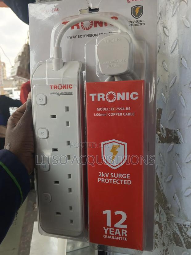 Tronic 4 Way Surge Protected Extension Socket - thumbnail 2