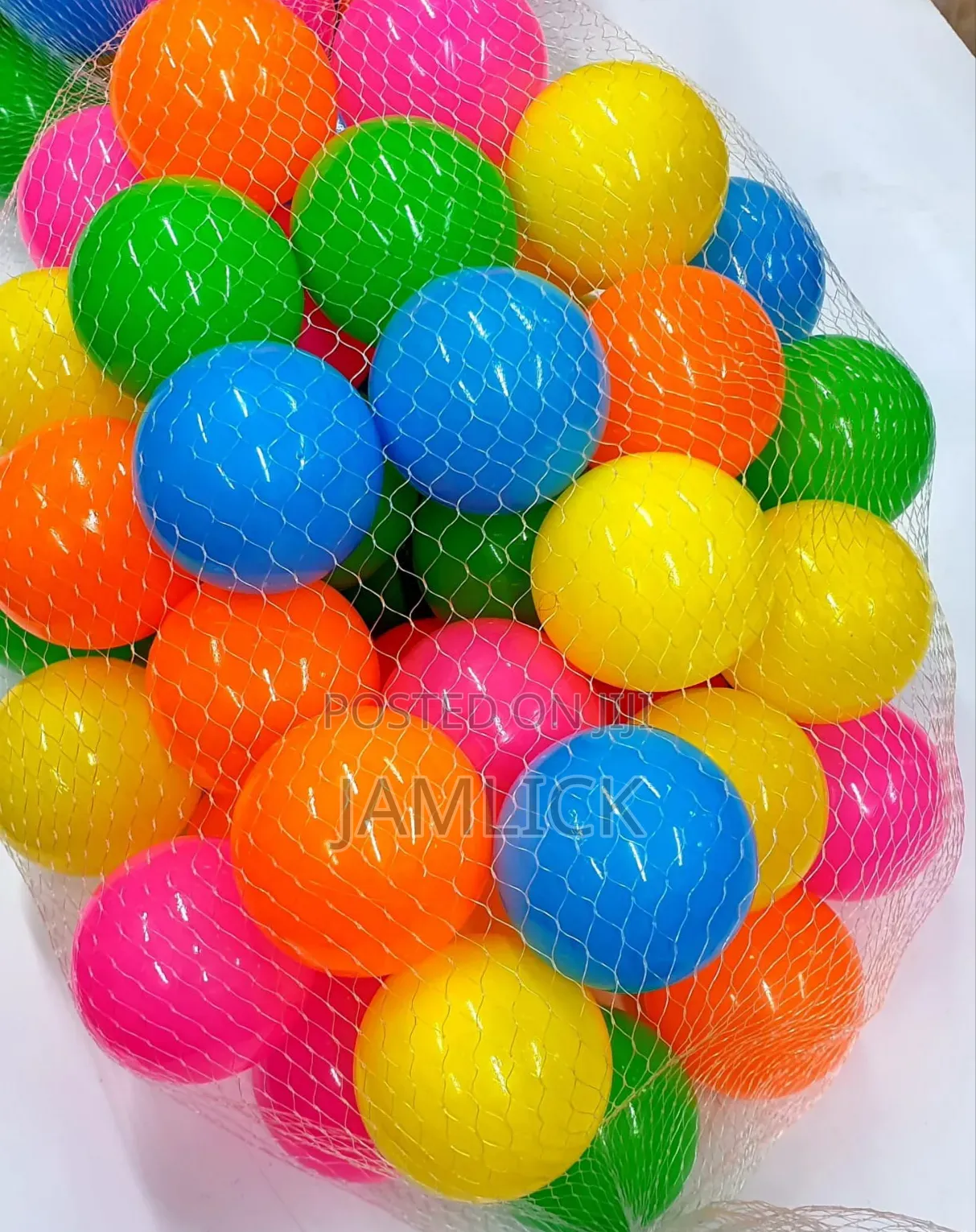 50pcs Colorful Plastic Ball Pit Balls With Storage Bag - Gn