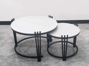 2 in 1 Executive Pure Marble Table