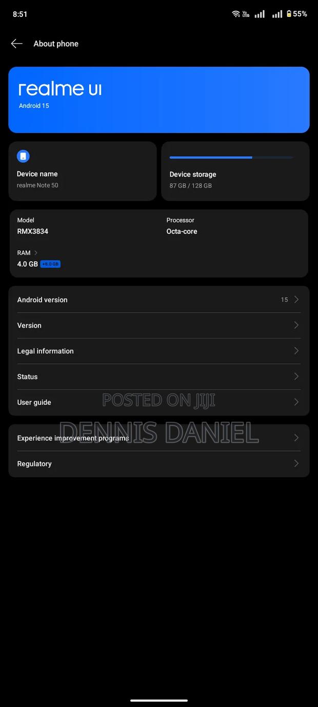 Realme Note 50 128 GB Black - thumbnail 3