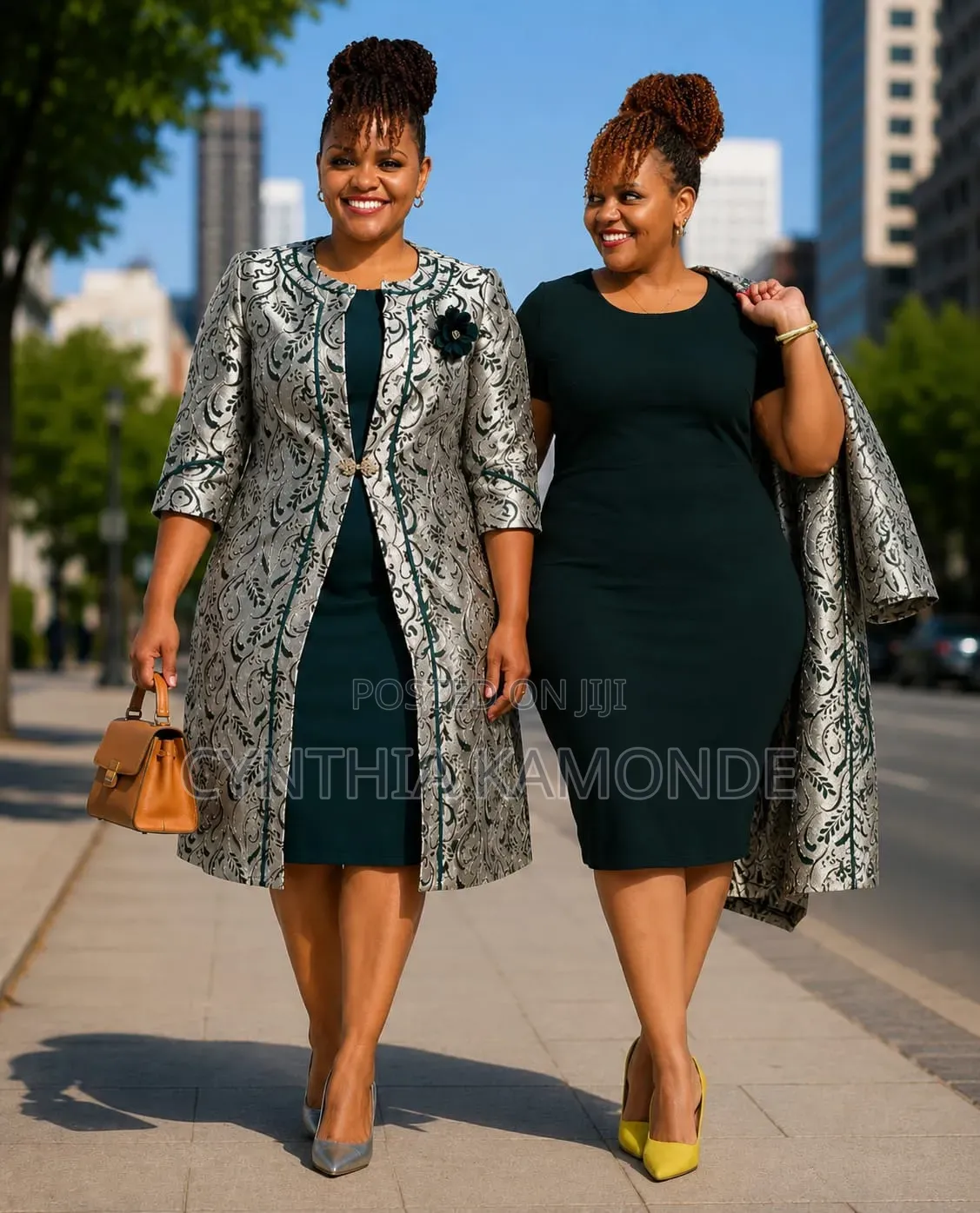 2pc Dress Set ( Dress+Coat)