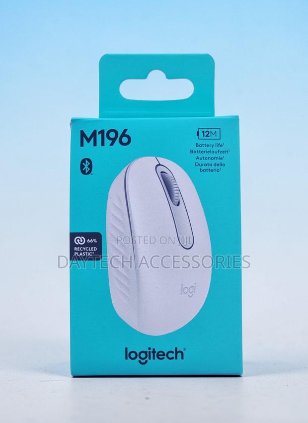 Logitech M196 Wireless Bluetooth Mouse - Black/White - thumbnail 2
