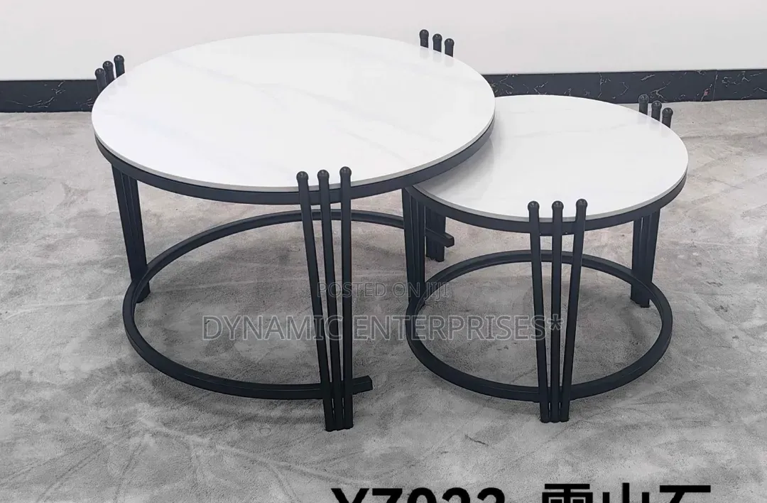2 in 1 Executive Pure Marble Table