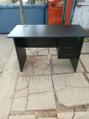Black Office Tables 1.2m