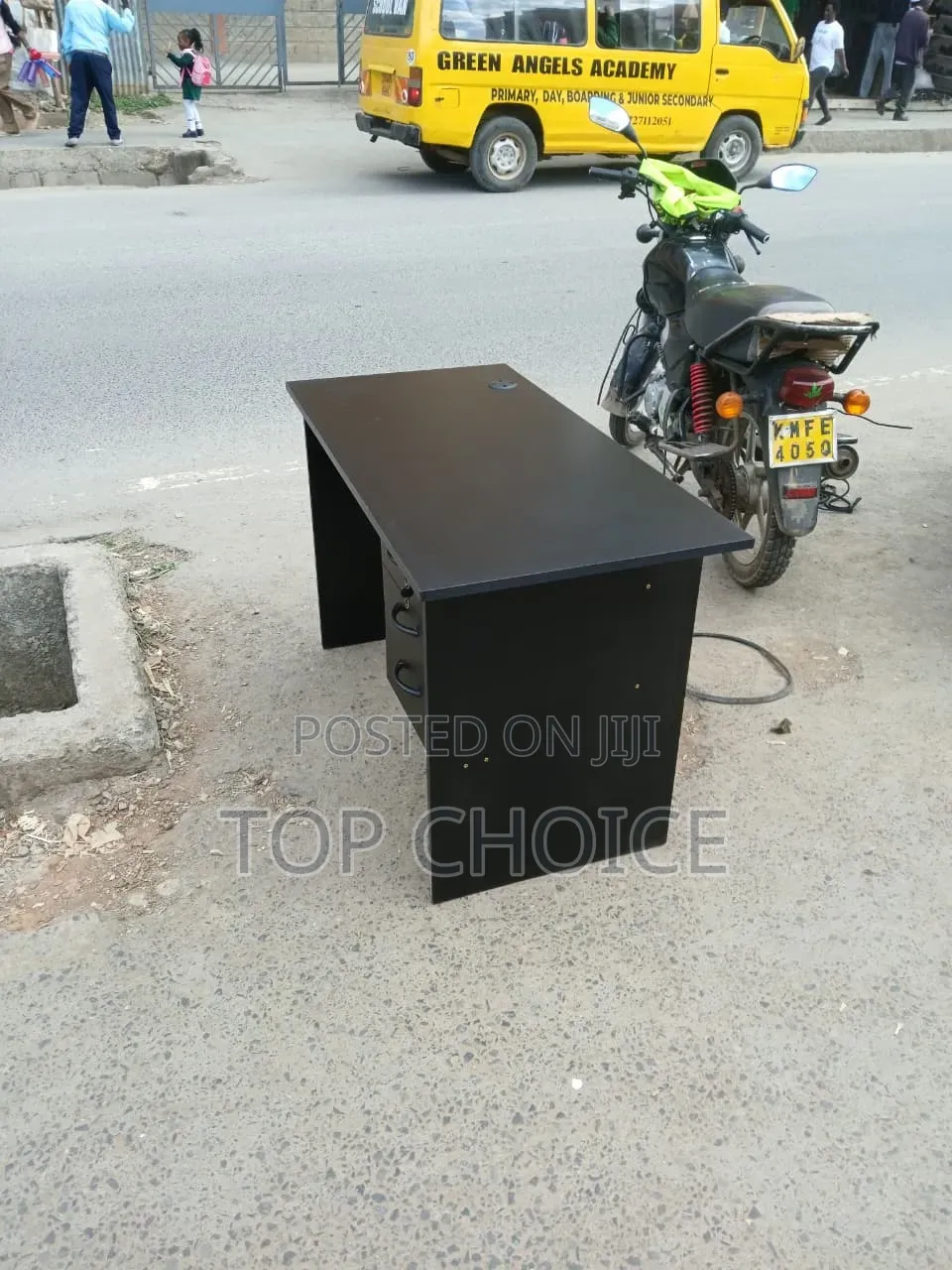 Black Office Tables 1.2m
