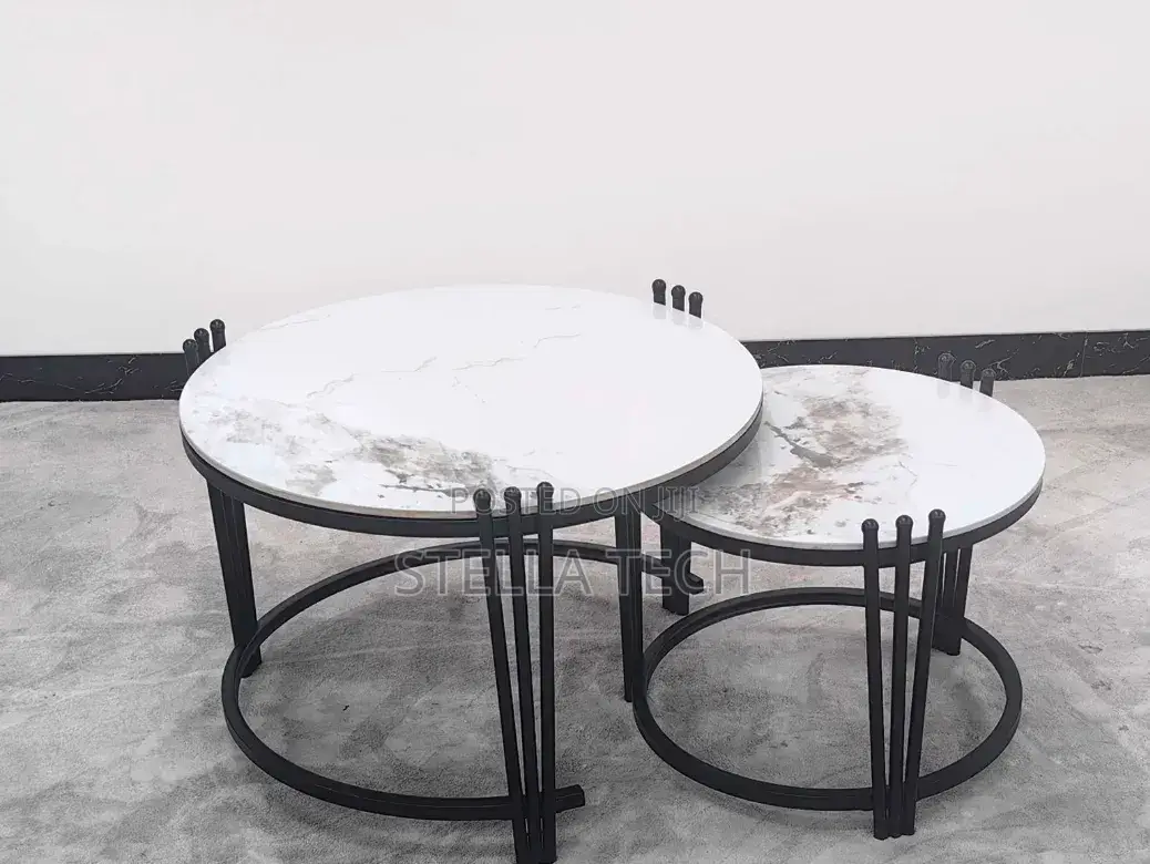 2 in 1 Executive Pure Marble Table