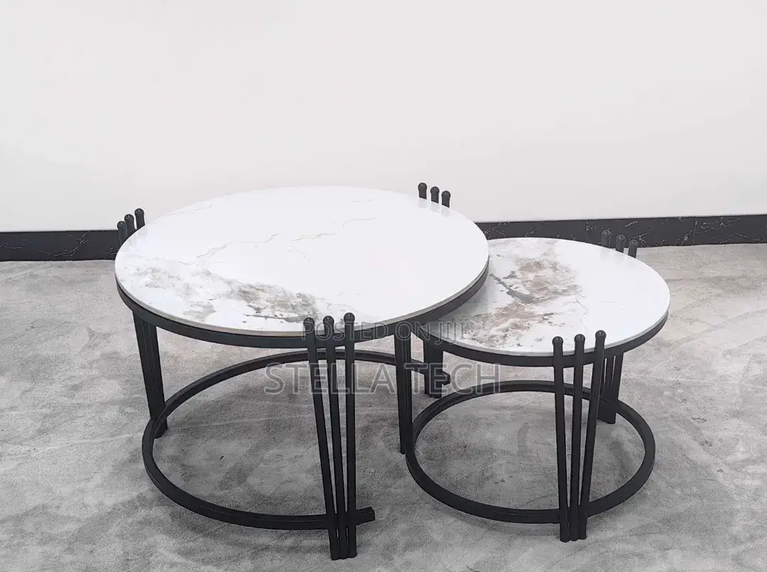 2 in 1 Executive Pure Marble Table
