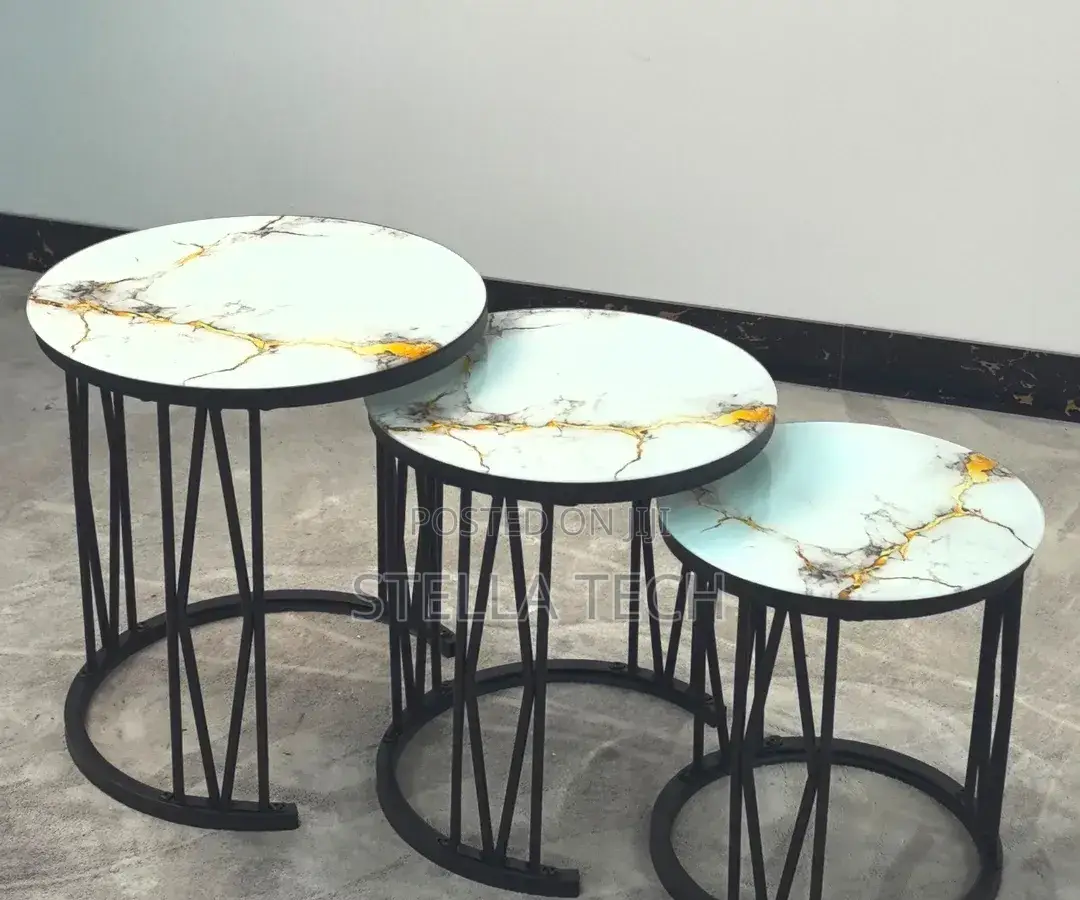 3 in 1 Executive Table (Glass Effect)