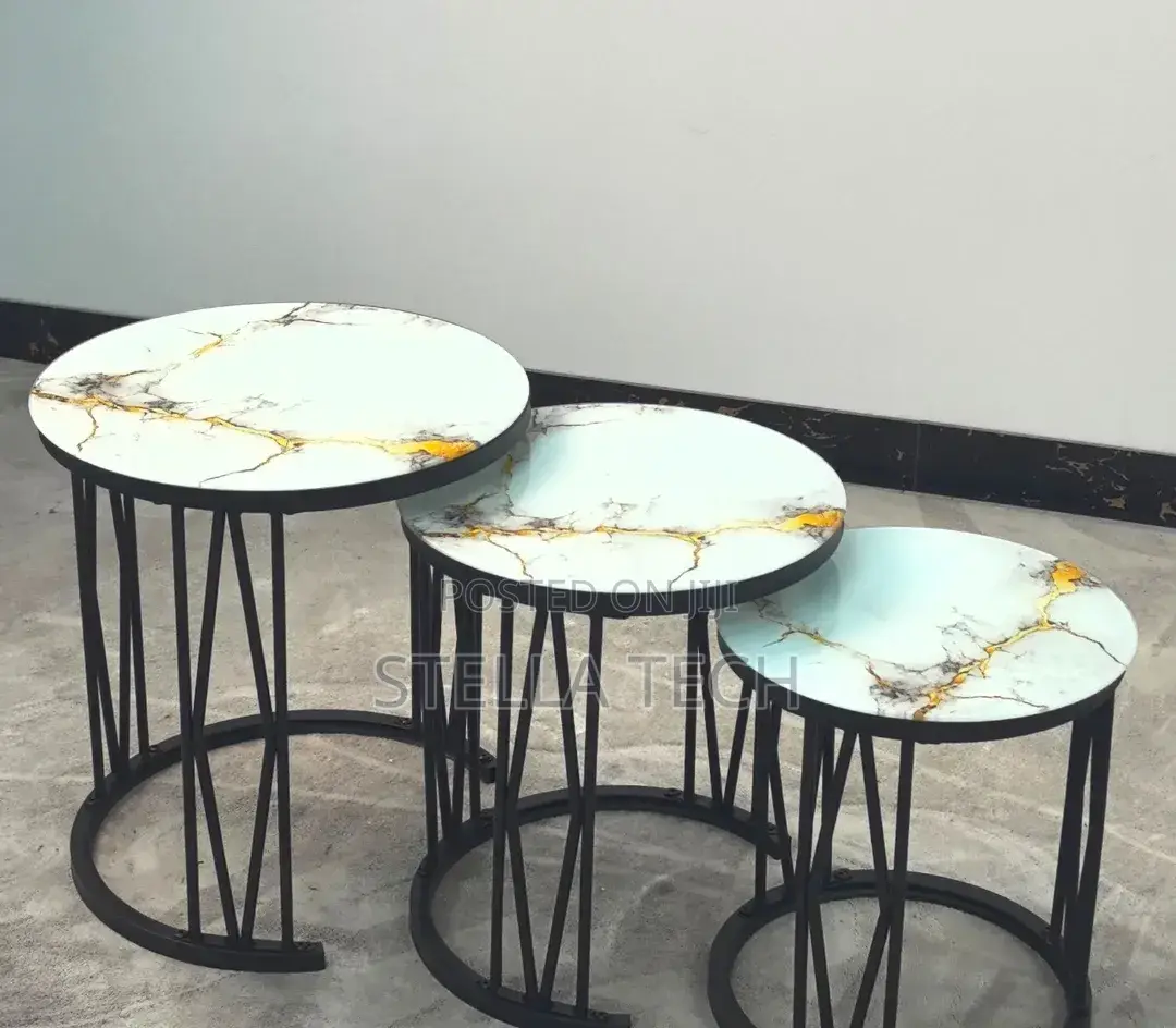3 in 1 Executive Table (Glass Effect)