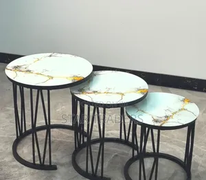 3 in 1 Executive Table (Glass Effect)