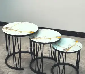 3 in 1 Executive Table (Glass Effect)